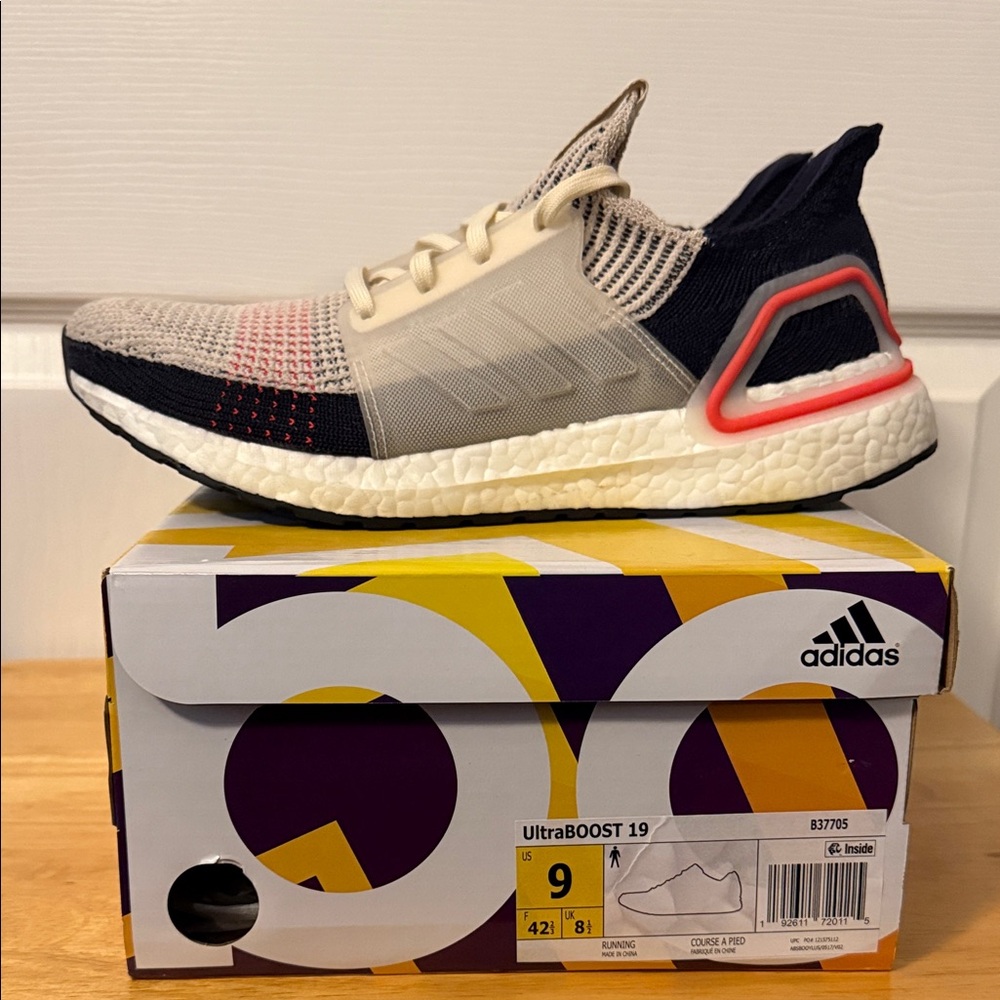 Adidas Men’s UltraBOOST 19 Sneakers - Gently Worn/Smoke & Pet Free